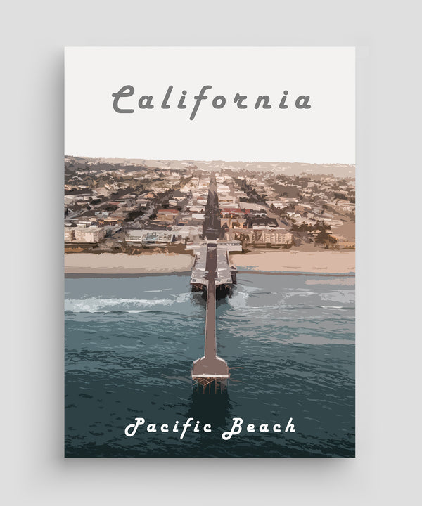 Kalifornien - Pacific Beach Poster