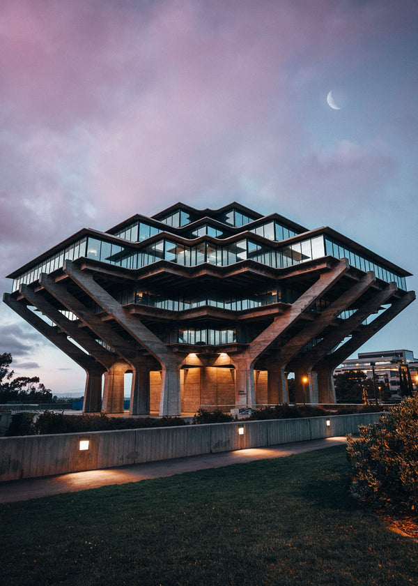 San Diego - Geisel Bibliothek Natt Poster