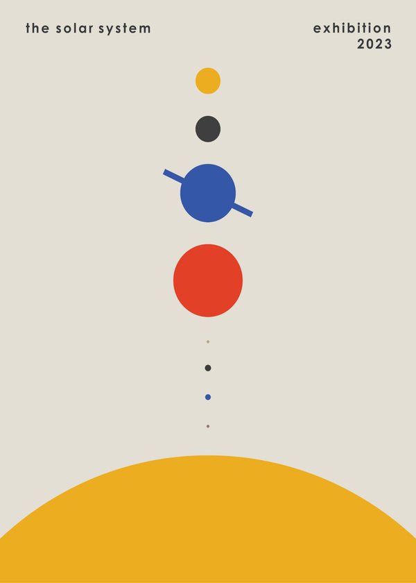 Bauhaus Solar System Poster