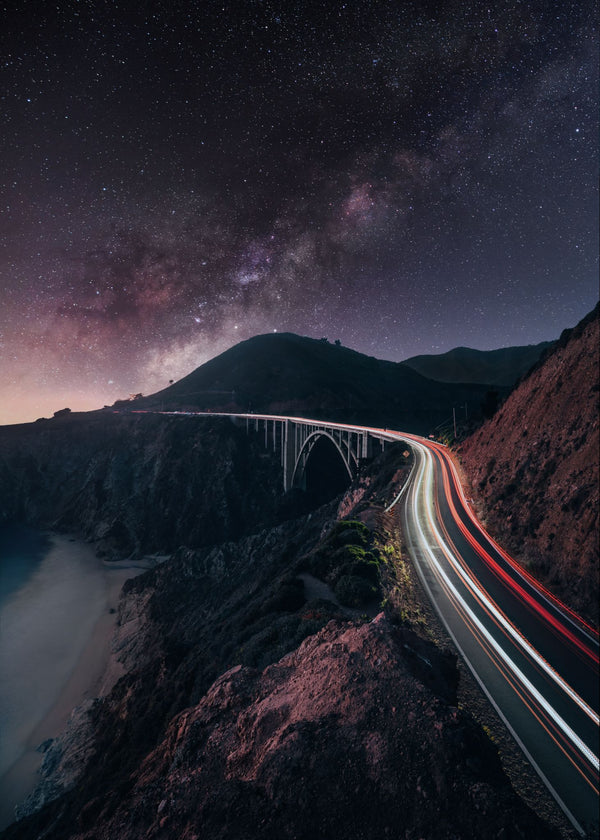 Kalifornien - Bixby Bridge Creek Bridge Poster