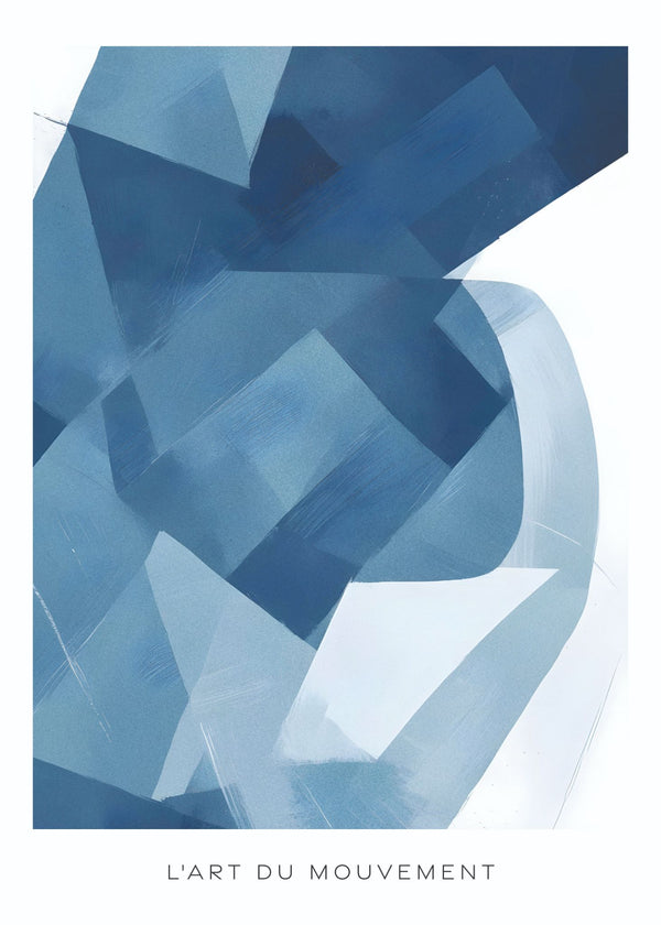 Fluidity Collection: Blue Flow No.1 Poster