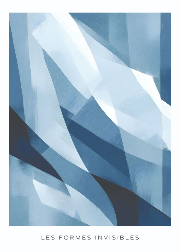 Fluidity Collection – Blue Shards No.2 Poster