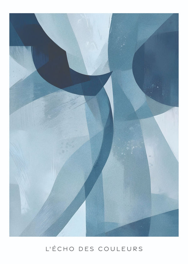 Fluidity Collection – Blue Waves No.3 Poster