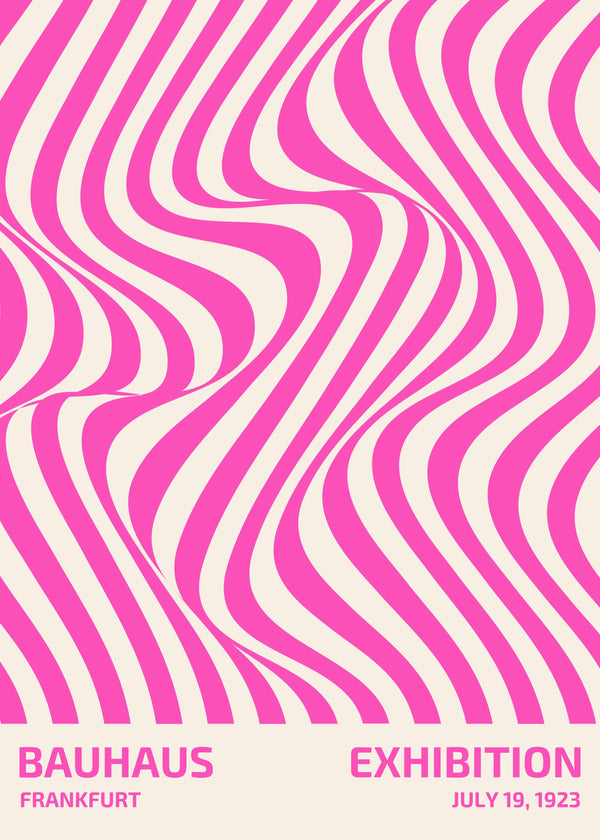 Bauhaus: Pink Waves poster