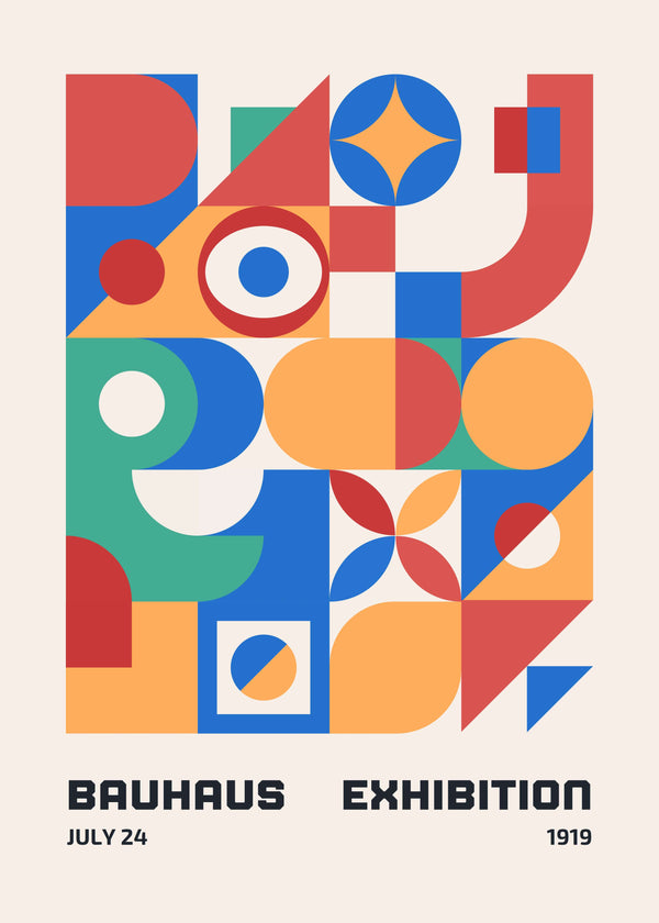 Bauhaus: Colorful Composition poster