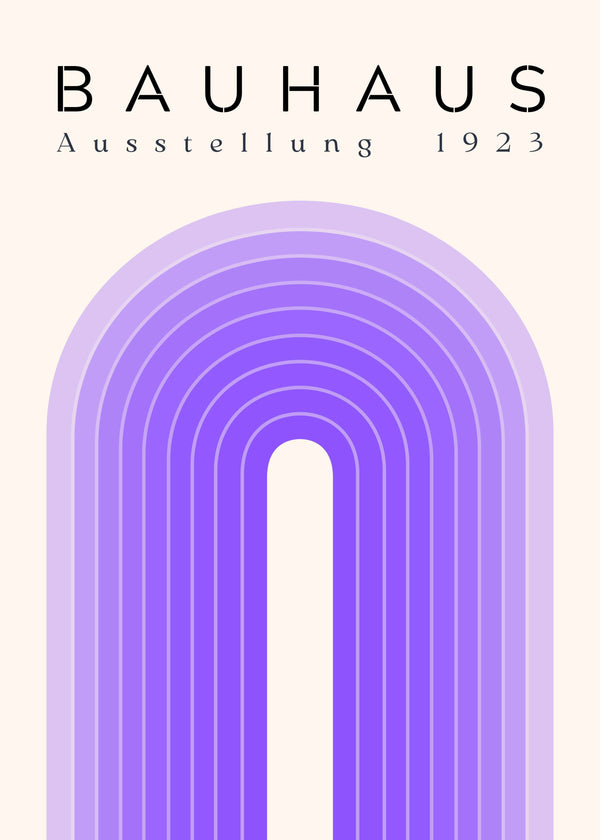 Bauhaus: Lavender Arch poster