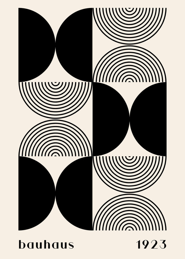 Bauhaus: Black and White Symmetry poster