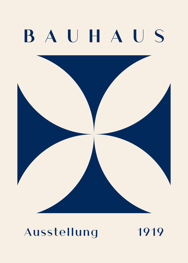 Bauhaus: Blue Cross poster