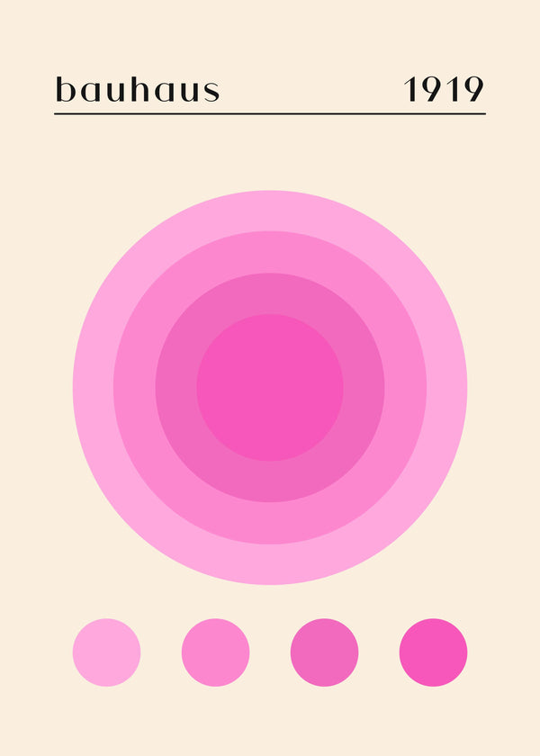 Bauhaus: Vibrant Circles poster