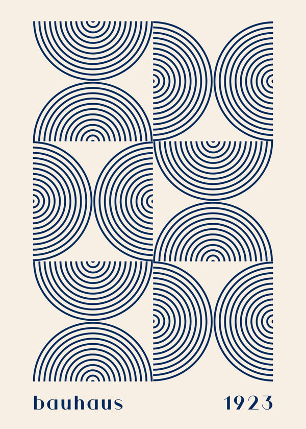 Bauhaus: Geometric Waves poster