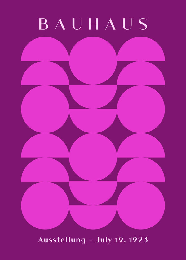 Bauhaus: Violet Circles poster