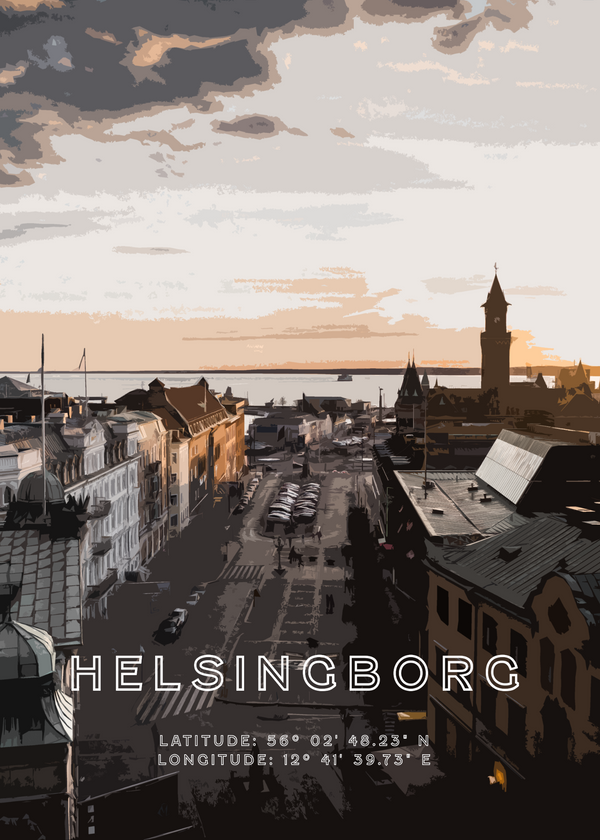 Helsingborg – Pearl of the Sound Illustrationsposter