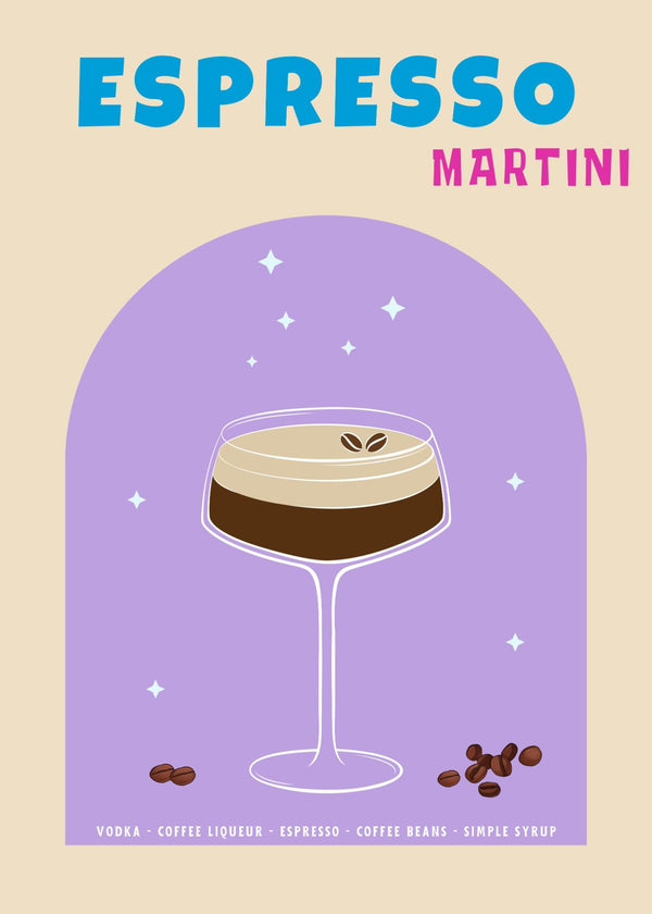 Espresso Martini Glücks-Poster