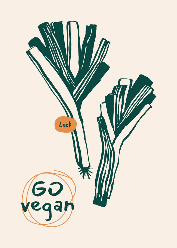 Vegan werden Plakat