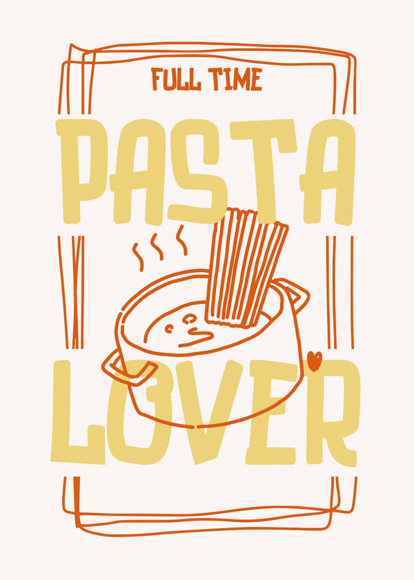 Vollzeit Pasta Liebhaber Poster