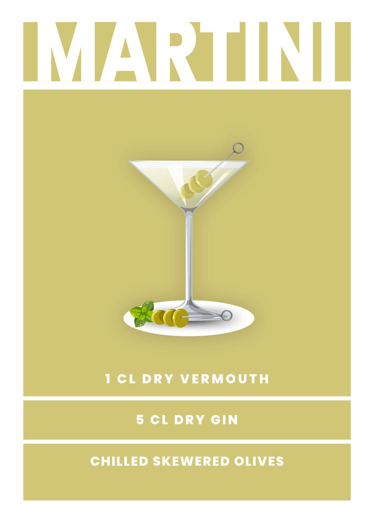 Drinkar - Martini Poster – Project Art