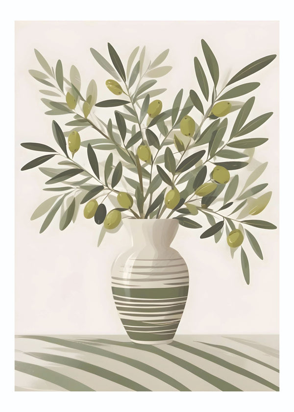 Serenity in Olive Poster