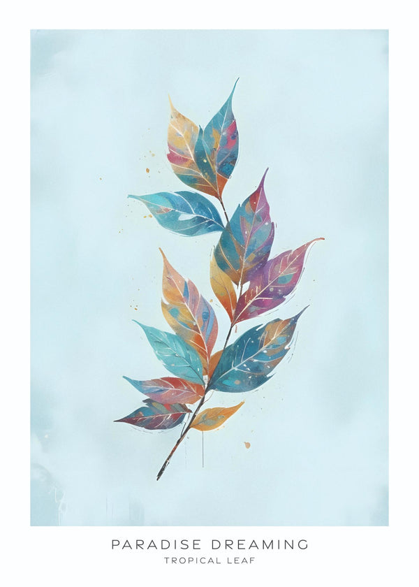 Paradise Dreaming No.4: Tropical Leaf Poster