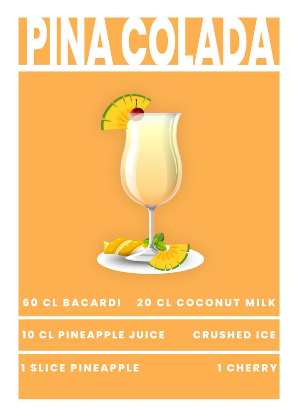 Getränke - Pina Colada Poster